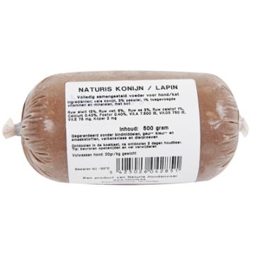 NATURIS KONIJN/KALKOEN 500 GR