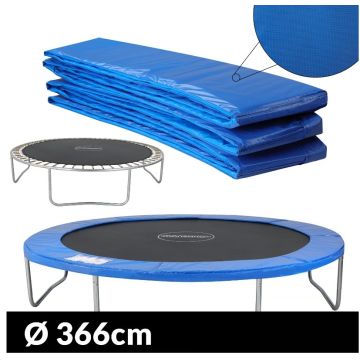 Trampoline randafdekking Blauw Ø366cm V1