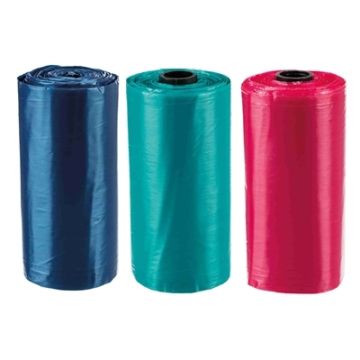 TRIXIE POEPZAKJES MET HANDVAT ASSORTI 3X15 STUKS
