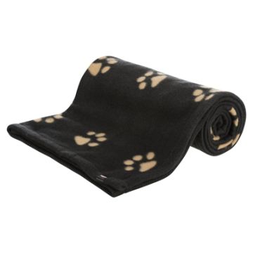 TRIXIE BARNEY FLEECE HONDENDEKEN ZWART ASS 150X100CM