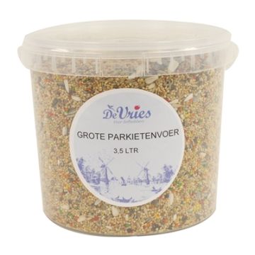 DE VRIES GROTE PARKIETENVOER 3 LTR 2,3 KG