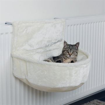 TRIXIE RADIATORHANGMAT RELAX PLUCHE WIT 45X13X33 CM