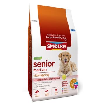 SMOLKE SENIOR MEDIUM BROKKEN 12 KG