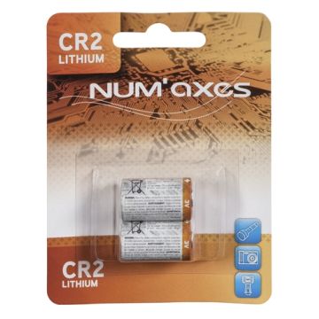 NUMAXES LITHIUM BATTERIJ CR2 3V 2 ST
