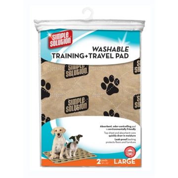 SIMPLE SOLUTION WASBARE PUPPY TRAINING PADS 2 ST 76X81 CM