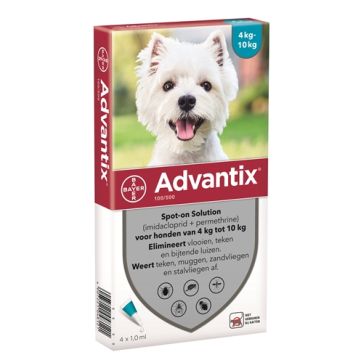 BAYER ADVANTIX SPOT ON 100/500 4-10 KG - 4 PIP