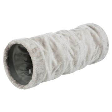 TRIXIE SPEELTUNNEL PLUCHE GRIJS 60X22 CM