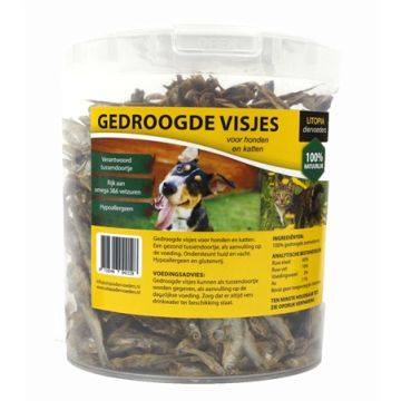 GEDROOGDE VISJES VOOR HOND EN KAT 1,2 LTR