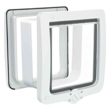 TRIXIE 4-WEG KATTENLUIK XL INCLUSIEF TUNNELSTUK WIT 24X28 CM