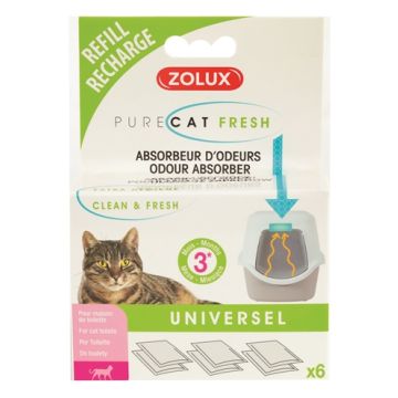 ZOLUX CLEAN & FRESH UNIVERSEEL FILTER KATTENBAK 6 ST