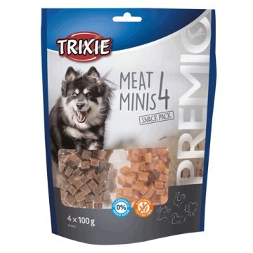 TRIXIE PREMIO VLEES MINIS KIP / EEND / RUND / LAM 4X100 GR