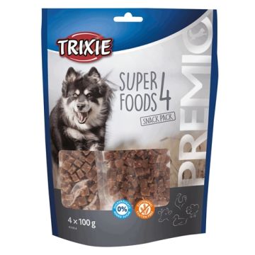 TRIXIE PREMIO SUPERFOODS KIP / EEND / RUND / LAM 4X100 GR