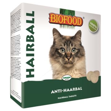 BIOFOOD KATTENSNOEPJE HAIRBALL ANTI-HAARBAL 100 ST