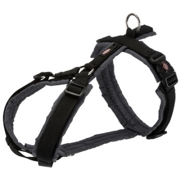 TRIXIE HONDENTUIG PREMIUM TREKKING ZWART / GRIJS 70-85X2,5 CM