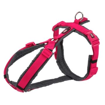 TRIXIE HONDENTUIG PREMIUM TREKKING FUCHSIA / GRIJS 53-64X2 CM