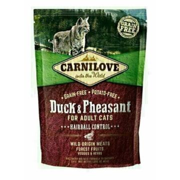 CARNILOVE DUCK / PHEASANT HAIRBALL 400 GR