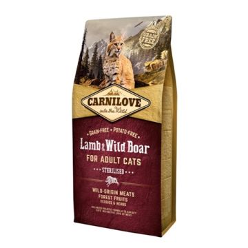 CARNILOVE LAMB / WILD BOAR STERILISED 6 KG