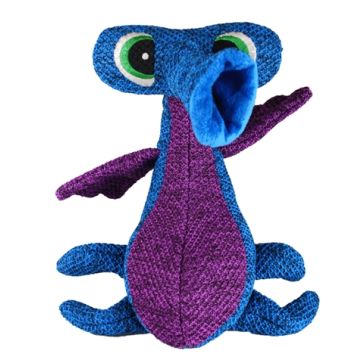 KONG WOOZLES ALIEN BLAUW 28X19X13,5 CM