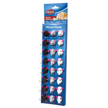 TRIXIE PLUCHE MUIZEN ASSORTI 5 CM