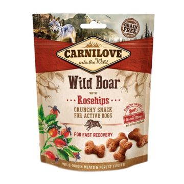 CARNILOVE CRUNCHY SNACK EVERZWIJN / ROZENBOTTEL 200 GR