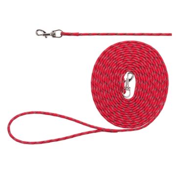 TRIXIE HONDENRIEM JUNIOR SLEEPLIJN LANG ROOD 4 MMX4 MTR