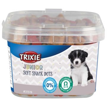 TRIXIE JUNIOR SOFT SNACK DOTS MET OMEGA-3 140 GR