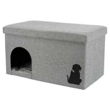 TRIXIE KATTENHUIS KIMY GRIJS 70X40X40 CM