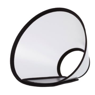 TRIXIE BESCHERMKRAAG MET KLITTENBAND KUNSTSTOF TRANSPARANT 25-32X12 CM