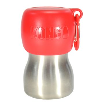 KONG H2O DRINKFLES RVS ROOD 280 ML