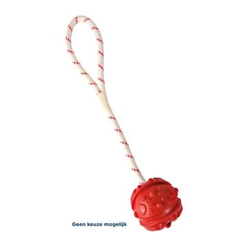 TRIXIE BAL AAN TOUW NATUURRUBBER DRIJVEND ASSORTI 7 CM / 35 CM