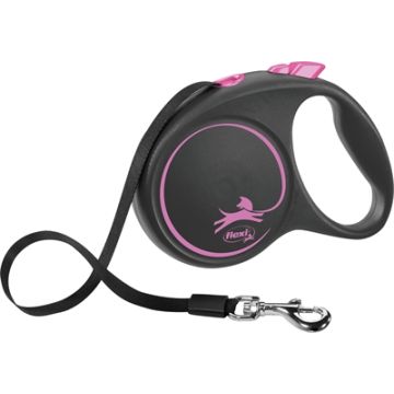 FLEXI ROLLIJN BLACK DESIGN TAPE ROZE  L 5 MTR TOT 50 KG