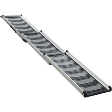 TRIXIE LOOPPLANK TELESCOPISCH TOT 90 KG ZWART / GRIJS 78-175X40 CM