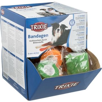TRIXIE VERBAND MET BITTERSTOFFEN ASSORTI 5 CM X4,5 MTR 27 ST
