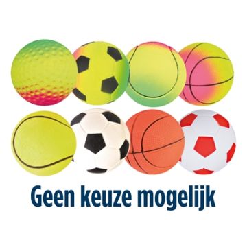 TRIXIE BAL NEON DRIJVEND SCHUIMRUBBER ASSORTI 4,5X4,5X4,5 CM