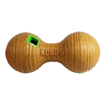 KONG BAMBOO FEEDER DUMBBEL VOERBAL 20,5X8,5X8,5 CM