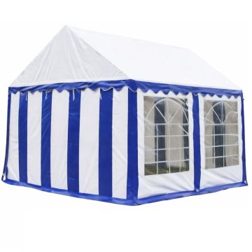 Classic Plus Party-tent PVC 3x4x2 mtr in Wit-Blauw