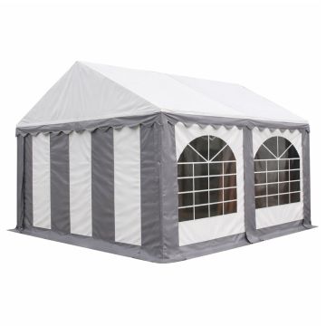Premium Partytent PVC 3x4x2 mtr in Wit-Grijs