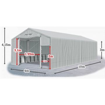 Opslagtent Wikinger Premium 4 x 10 x 3 mtr