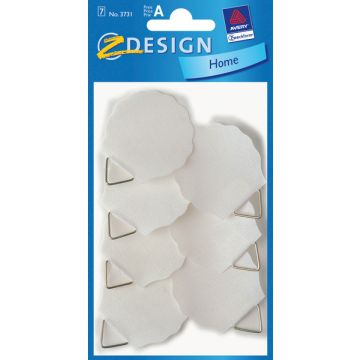 Avery AV-3731 Schilderijhanger Z-design Home 40mm Wit Pakje A 5 Stuks