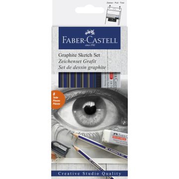 Faber Castell FC-114000 Grafietset Faber-Castell Goldfaber 8-delig