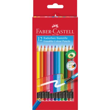 Faber Castell FC-116612 Kleurpotlood Uitgumbaar Etui 12 Stuks