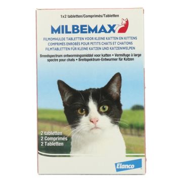 MILBEMAX TABLET ONTWORMING KLEINE KAT/KITTEN 2 TABLETTEN
