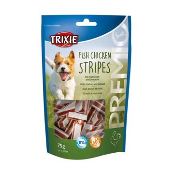 TRIXIE PREMIO FISH CHICKEN STRIPES 75 GR