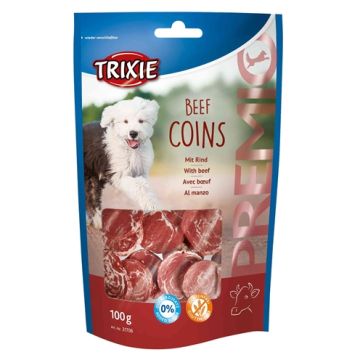 TRIXIE PREMIO BEEF COINS 100 GR 6 ST