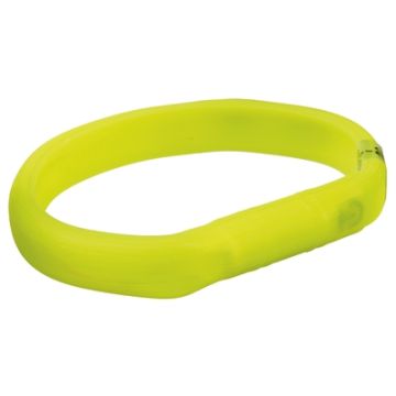 TRIXIE HALSBAND HOND FLASH LICHTHALSBAND USB SILICONE GROEN 70X1,8 CM 2 ST