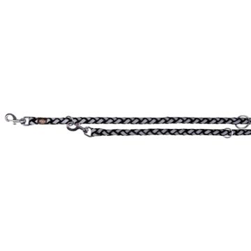 TRIXIE HONDENRIEM CAVO REFLECTIVE BAND VERSTELBAAR ZWART 200X1,8 CM