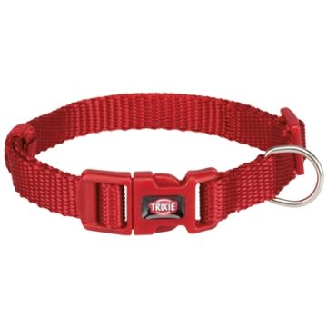 TRIXIE HALSBAND HOND PREMIUM ROOD 22-35X1 CM