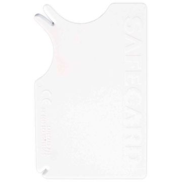 TRIXIE SAFECARD TEKENVERWIJDERAAR KUNSTSTOF WIT 8X5 CM 4 ST