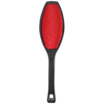 TRIXIE PLUIZENBORSTEL DUBBELZIJDIG ZWART / ROOD 26 CM 3 ST
