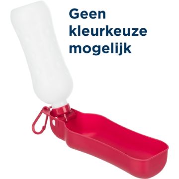 TRIXIE FLES MET WATERBAK KUNSTSTOF ASSORTI 500 ML 6 ST